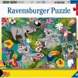 Puslespil RAVENSBURGER Koalaer og dovendyr 2×24 brikker