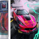 Diamantmaleri Pink sportsvogn 30 × 40 cm