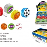 Jojo-sportsbold med lyseffekter 5,5 cm