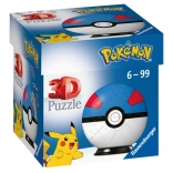 Ravensburger 3D-puslespil Pokémon Great Ball – 54 brikker