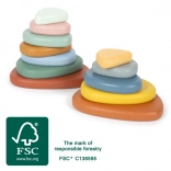 Montessori flodsten small foot – træ-balanceleg