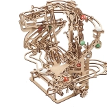UGEARS mekanisk kuglebane i træ med kædetræk – 3D-puslespil