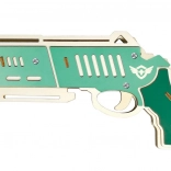 Woodcraft træ 3D puslespil våben til elastikker Falcon