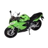 Model af motorcykel Kawasaki Ninja 650R 1:10 grøn