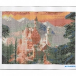 Diamantmaleri NORIMPEX – Neuschwanstein om vinteren 30 × 40 cm
