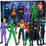 Sæt med 6 DC Comics-figurer – Batman, Robin, Nightwing, Jokeren, Gåde-mesteren og Copperhead 28 cm