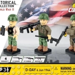 Byggesæt COBI HC WWII – D-Day 6. juni 1944 figurer