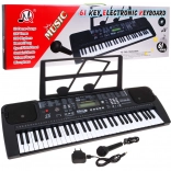 Elektronisk keyboard med mikrofon til b8rn 5+ MP3 Metronom Radio USB