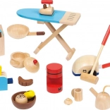 Goki trælegetøj husholdningsapparater til rolleleg