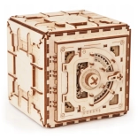 Træmekanisk pengeskab UGEARS – 3D‑puslespil 179 dele