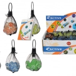 Glaskugler i netpose