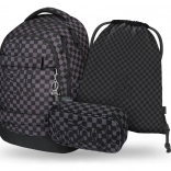 Sæt med skoleudstyr BAAGL Skate Max grå: rygsæk, penalhus og pose