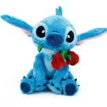 Disney Stitch bamse med rose 25 cm