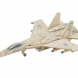 Træpuslespil russisk jagerfly SU-27 RoboTime