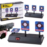 Elektronisk skydeskive med 3 mål og digital tæller