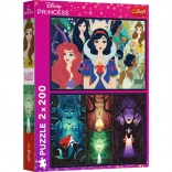Puslespil 2×200 brikker Disney PRINCESS – Fortryllende prinsesser