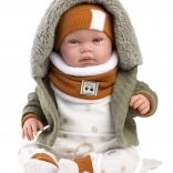Llorens New Born realistisk dukke med lyde 44 cm