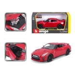 Metalmodelbil 1:24 Nissan GT‑R – Rød