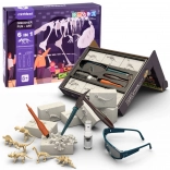 Udgravning af dinosaurusknogler 6-i-1 – paleontologisk sæt til børn