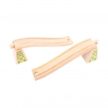 Overføringsskinner med søjler 2 stk. Bigjigs Rail