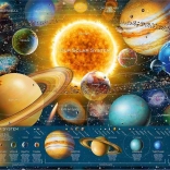 RAVENSBURGER puslespil Space Odyssey – Solsystemet 5000 brikker