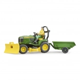 Havetraktor JOHN DEERE X949 med BRUDER gartnerfigur