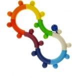 Hess rangle til motorikudvikling, farvet træ