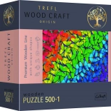Træpuslespil Trefl Wood Craft Regnbue sommerfugle 501 brikker