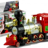 Stor batteridrevet tog med lokomotiv og lyd