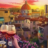 Ravensburger puslespil Hyggelige steder: terrasse i Firenze XXL 500 brikker