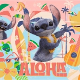 Puslespil 100 – STITCH OG VENNER I AKTION fra DISNEY Trefl