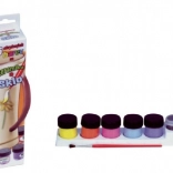 Acrylfarver til keramik, glas og sten - sæt med 6 stykker