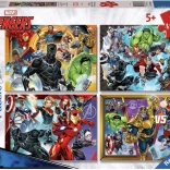 Ravensburger puslespil Marvel: Avengers 4x100 brikker