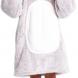 Cozy Noxxiez varmt tv-hættetæppe – kanin – til børn 7–12 år