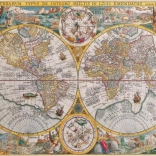 Ravensburger puslespil historisk kort 1500 brikker