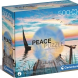 puslespil 500 brikker CLEMENTONI Peace Collection – Peaceful Wind
