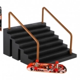 Fingerboard med trapper og gelænder 9 cm