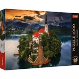 Puslespil TREFL Premium Plus Photo Odyssey – Bled-søen, 1000 brikker