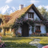 puslespil hytte i dalen 100 XL brikker