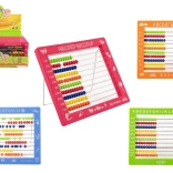 Børneabacus med 100 kugler, plast 19 × 16 cm