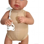 Realistisk babydukke med lyde og blødt krop 44 cm