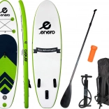 Enero paddleboard 275 × 76 × 10 cm grøn/sort/hvid