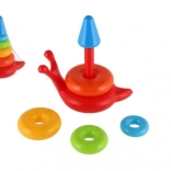 Farverig stabling pyramide for børn