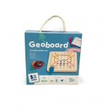 Træplade til kreativ skabelse - Geoboard B. Toys