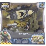 Militærsæt med båd og kajak