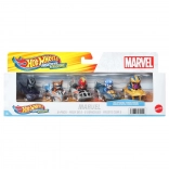 Hot Wheels RacerVerse Marvel – fempak med metalbiler