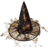 Troldmandshat med frynser 35 × 37,5 cm