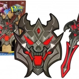 Sæt med sværdet Black Warrior Shield med EVA-skum