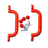 Plasthåndtag 2Kids Toys rød