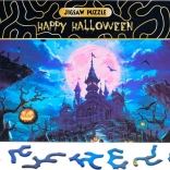 Puslespil Happy Halloween – spøgelsesslot 468 brikker